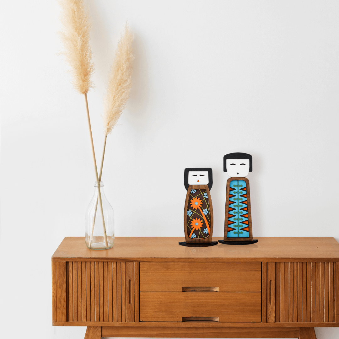 Kokeshi #5 - Figurine - Œuvre d'art originale de Tzachi Nevo