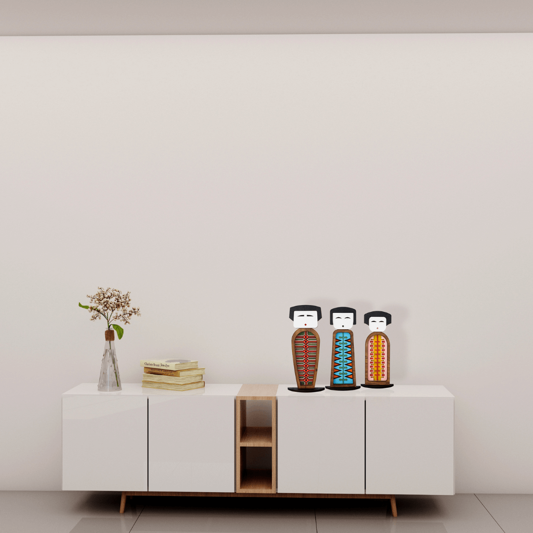 Kokeshi #1 - Figurine - Œuvre d'art originale de Tzachi Nevo