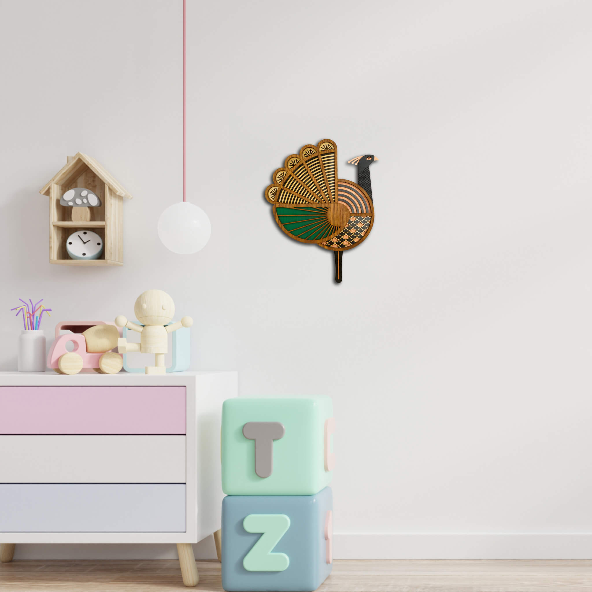 Paon #3 -Œuvre d'art originale de Tzachi Nevo