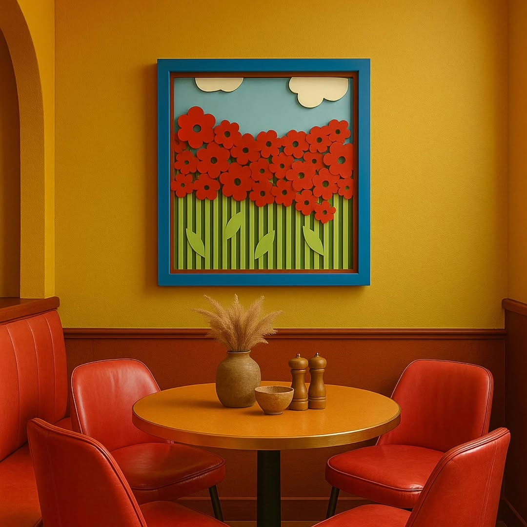 Champ d'Anémones - Œuvre d'art originale de Tzachi Nevo