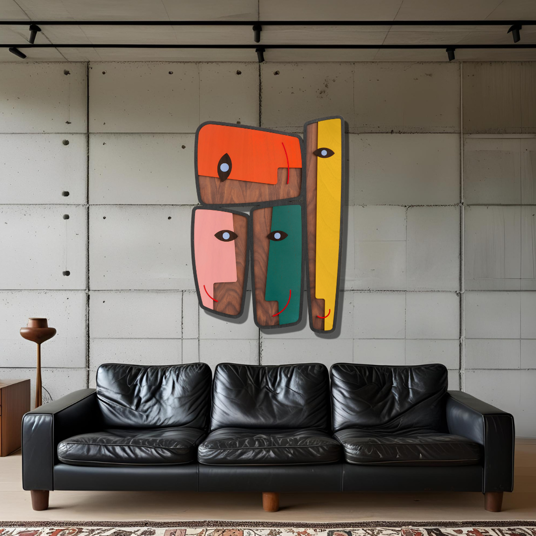 Masque de groupe #1 - Œuvre d'art originale de Tzachi Nevo