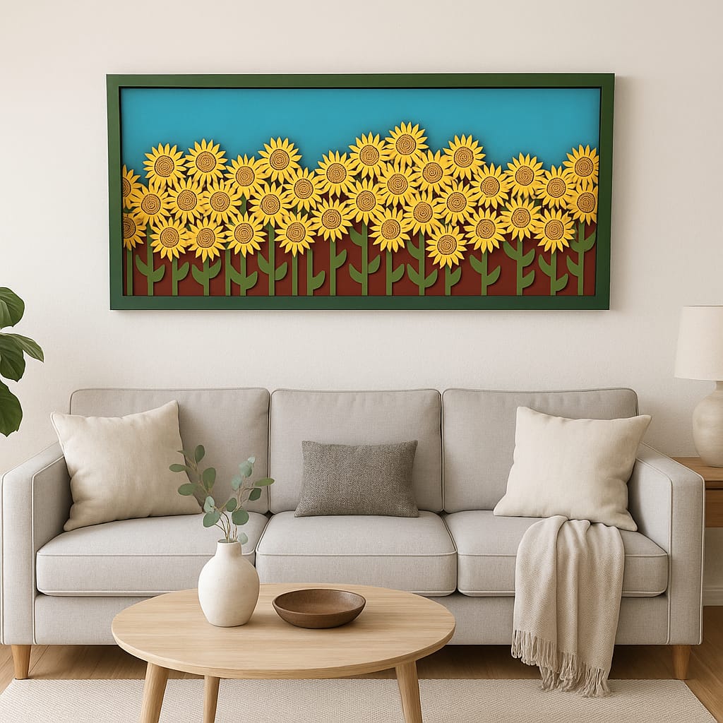 Champ de Tournesols - Œuvre d'art originale de Tzachi Nevo