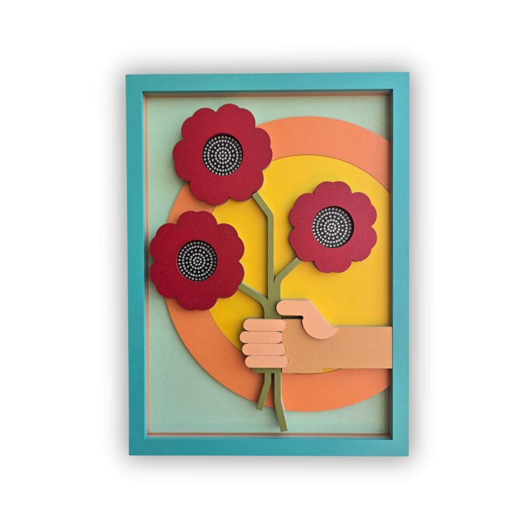 Bouquet à Main - Œuvre d'art originale de Tzachi Nevo