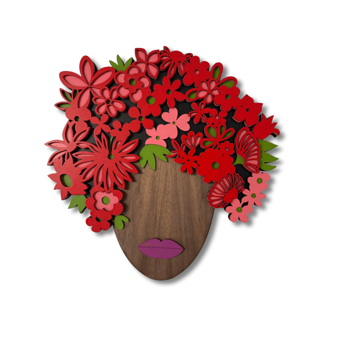 Rosa – Masque Décoratif en Bois - Umasqu