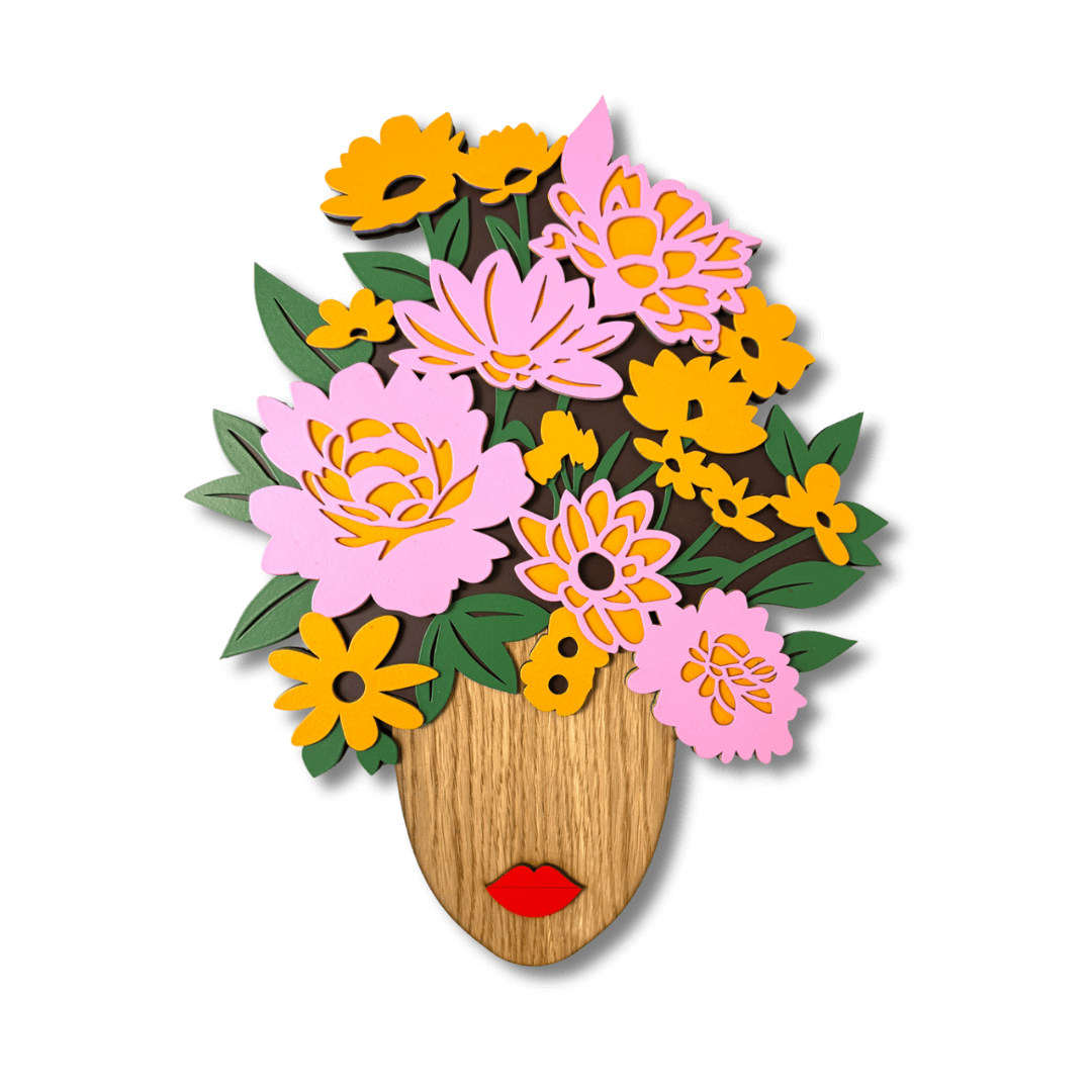 Florina – Masque Décoratif en Bois - Umasqu