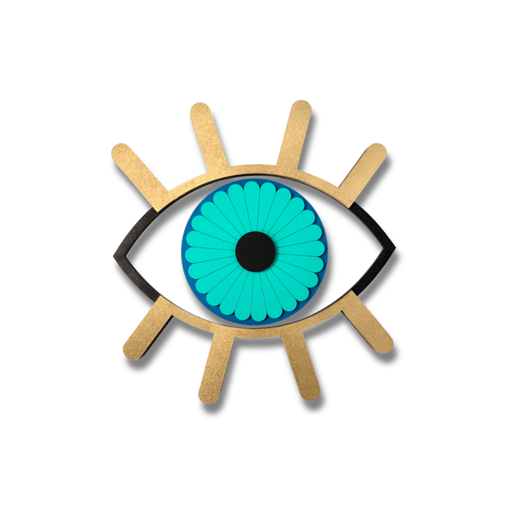 L’Œil #19 – Masque Décoratif Porte-bonheur en Bois - Umasqu
