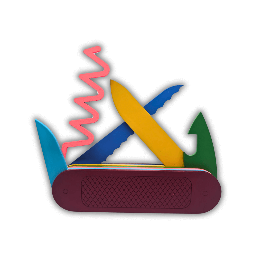 Couteau Suisse Décoratif - Œuvre d'art originale de Tzachi Nevo