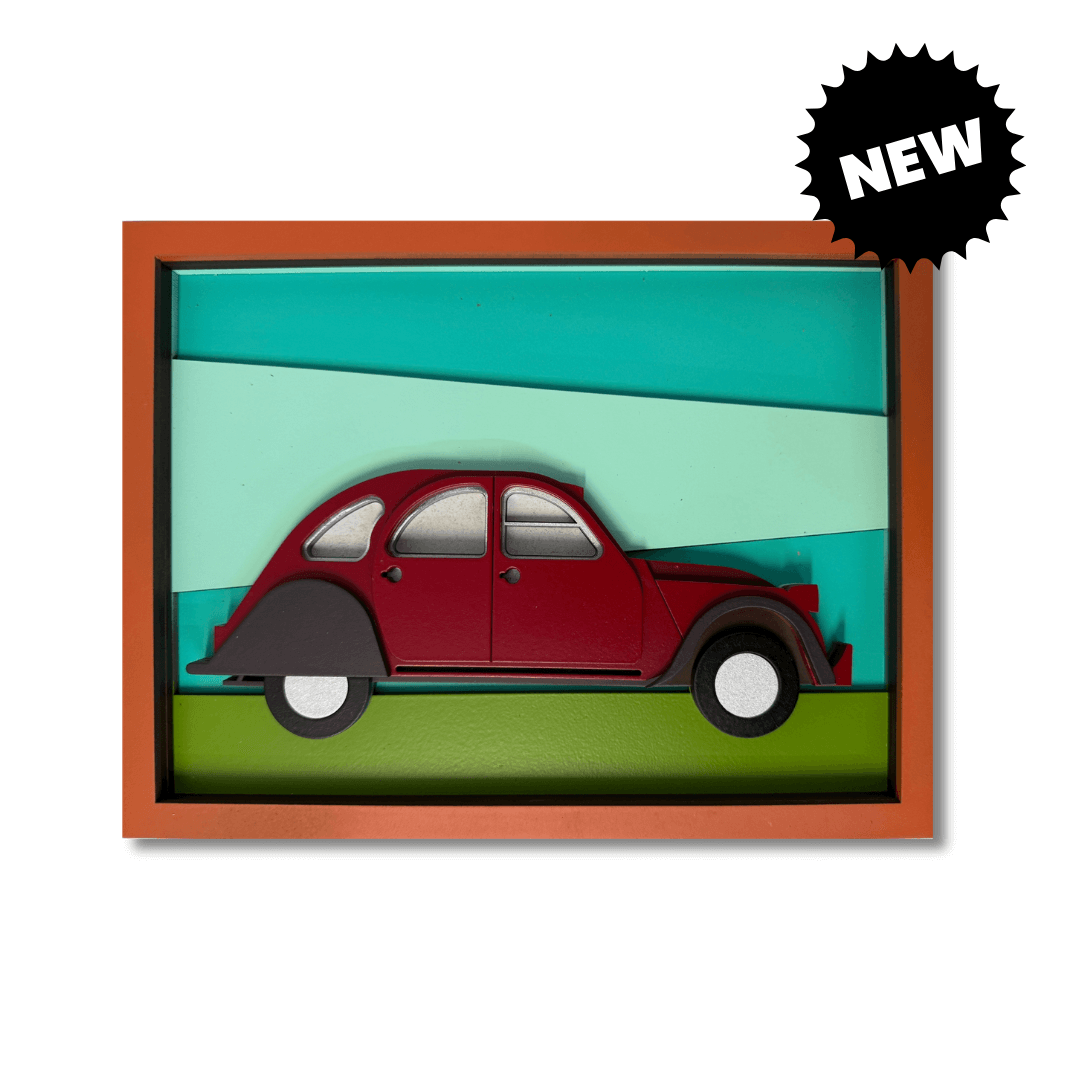 Voiture Rétro- Œuvre d'art originale de Tzachi Nevo