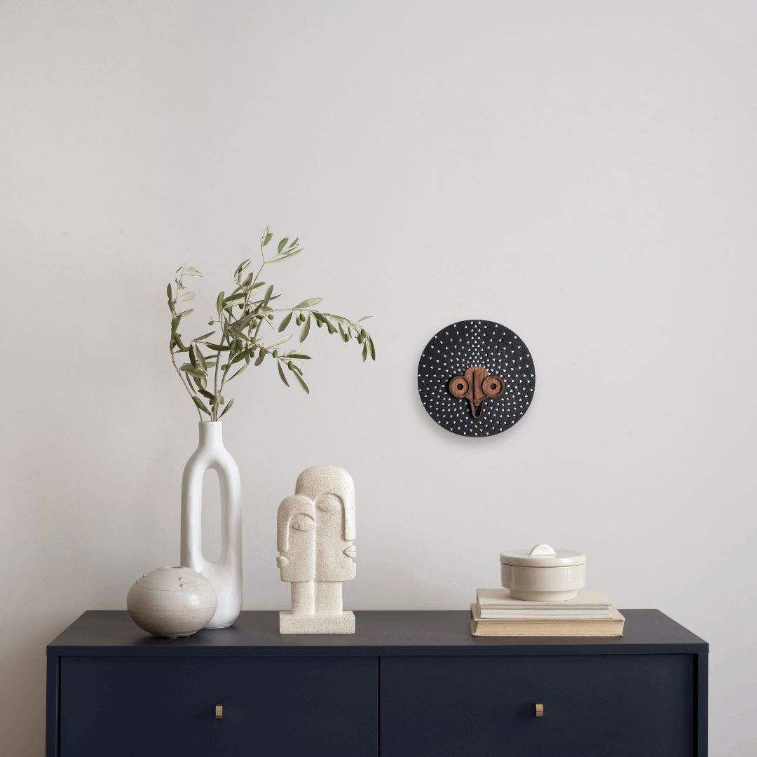 Mini Masque africain moderne #10 - Œuvre d'art originale de Tzachi Nevo