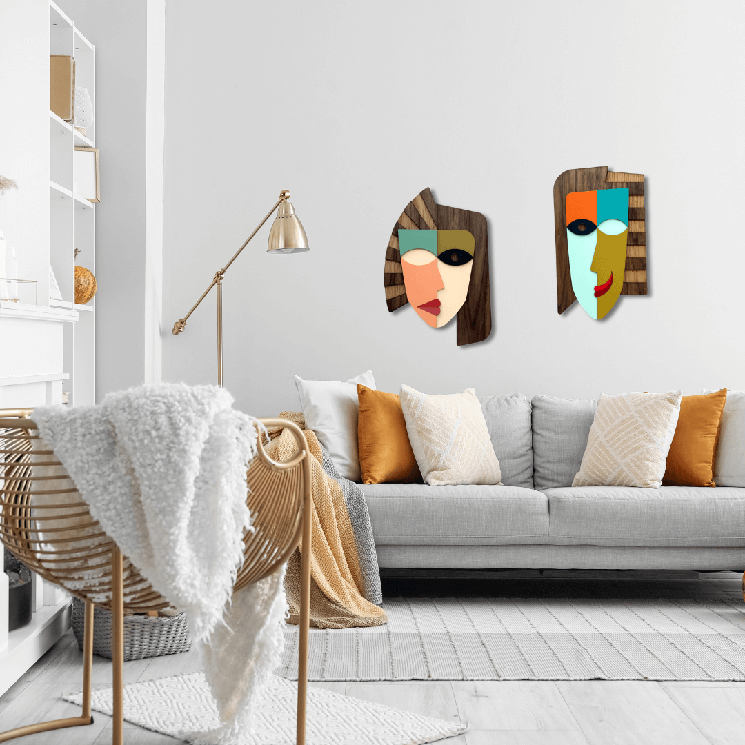 Masque Abstrasso #14 - Œuvre d'art originale de Tzachi Nevo