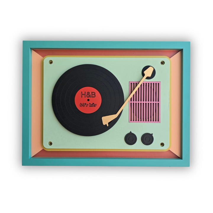 Platine vinyle - Œuvre d'art originale de Tzachi Nevo