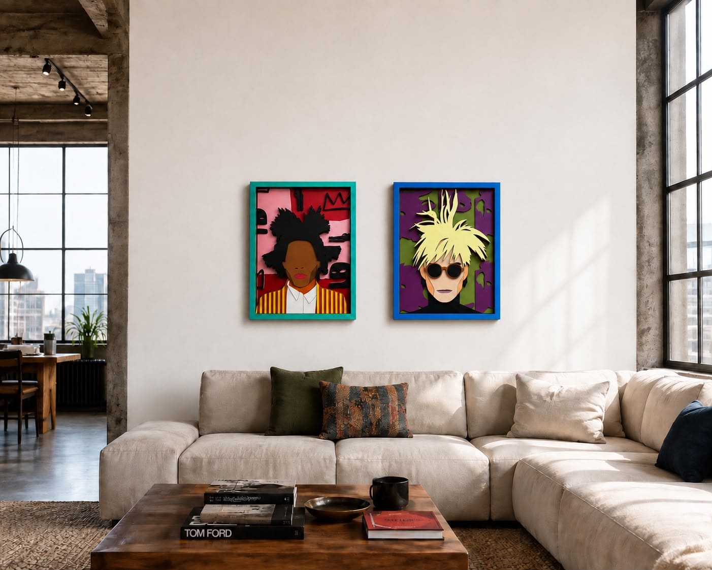 M. Basquiat – masque mural en bois fait main, Umasqu