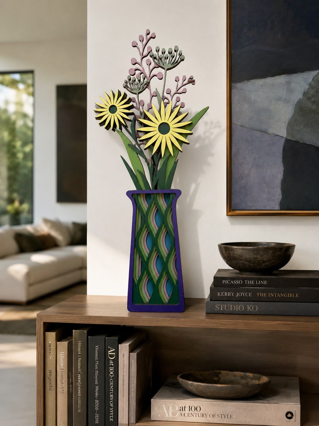 Vase #1 – figurine en bois fait main, Umasqu