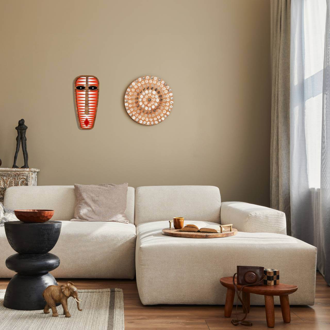 Masque africain moderne #37 - Œuvre d'art originale de Tzachi Nevo