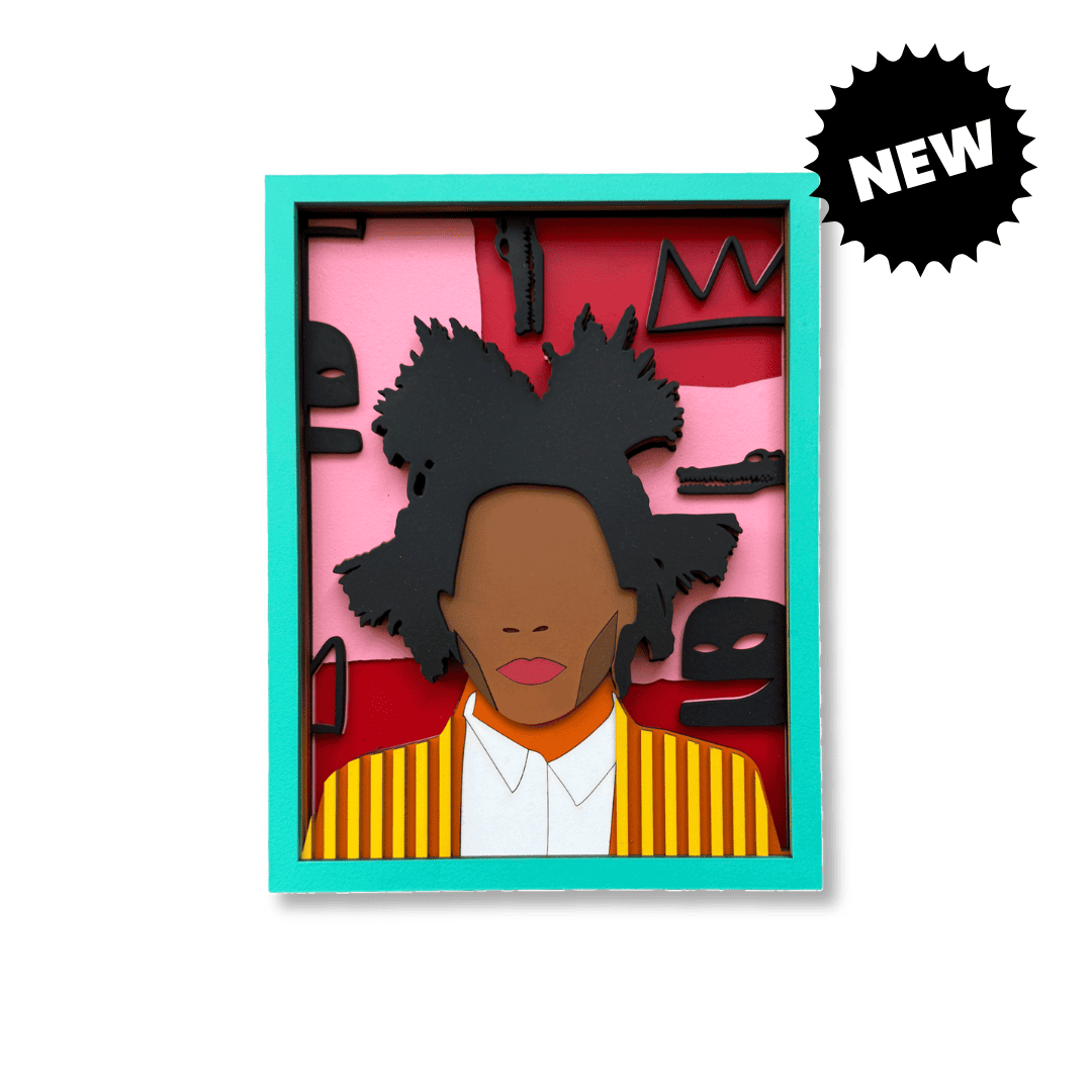 M. Basquiat – masque mural en bois fait main, Umasqu