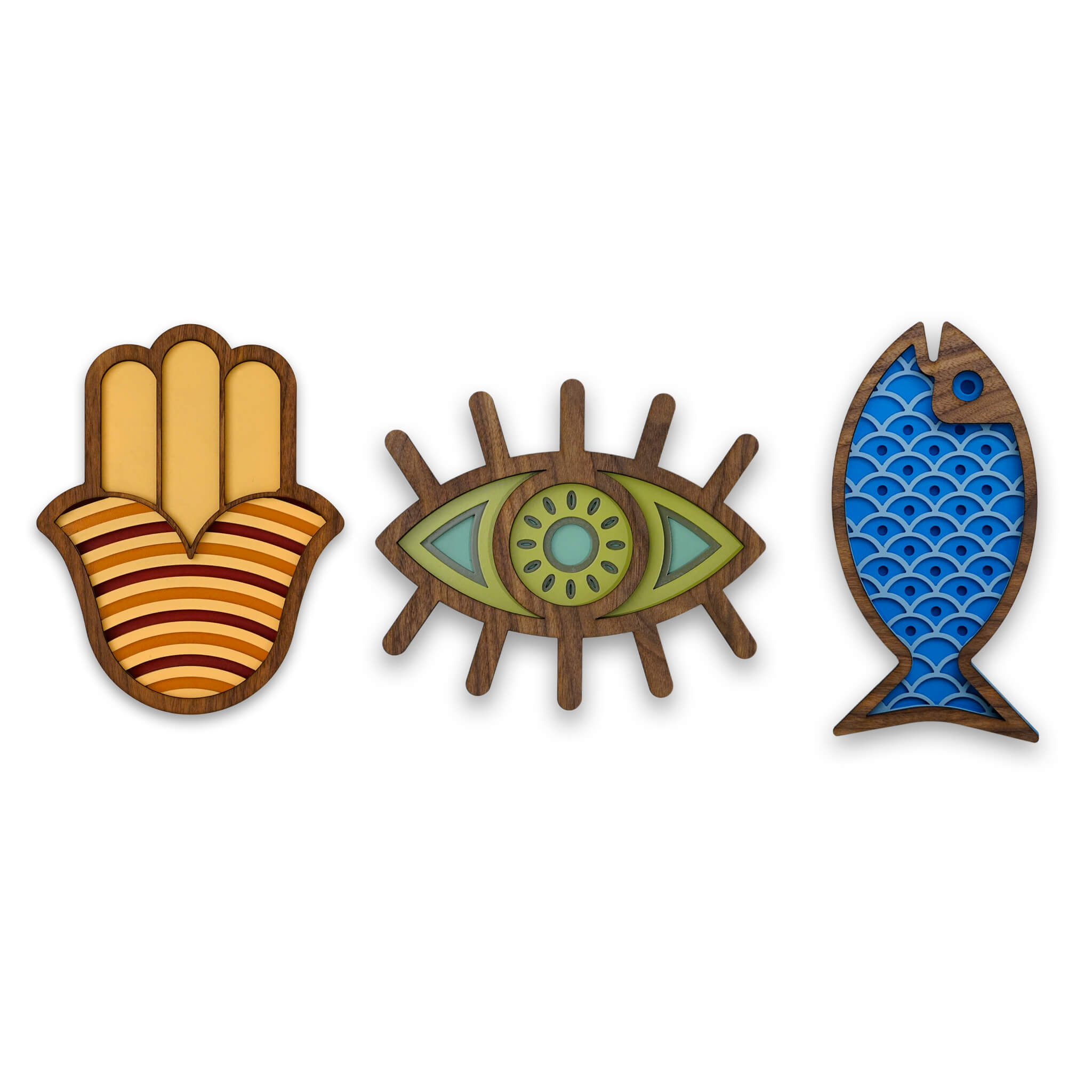 Trio de Charmes Chanceux #2 - Œuvre d'art originale de Tzachi Nevo