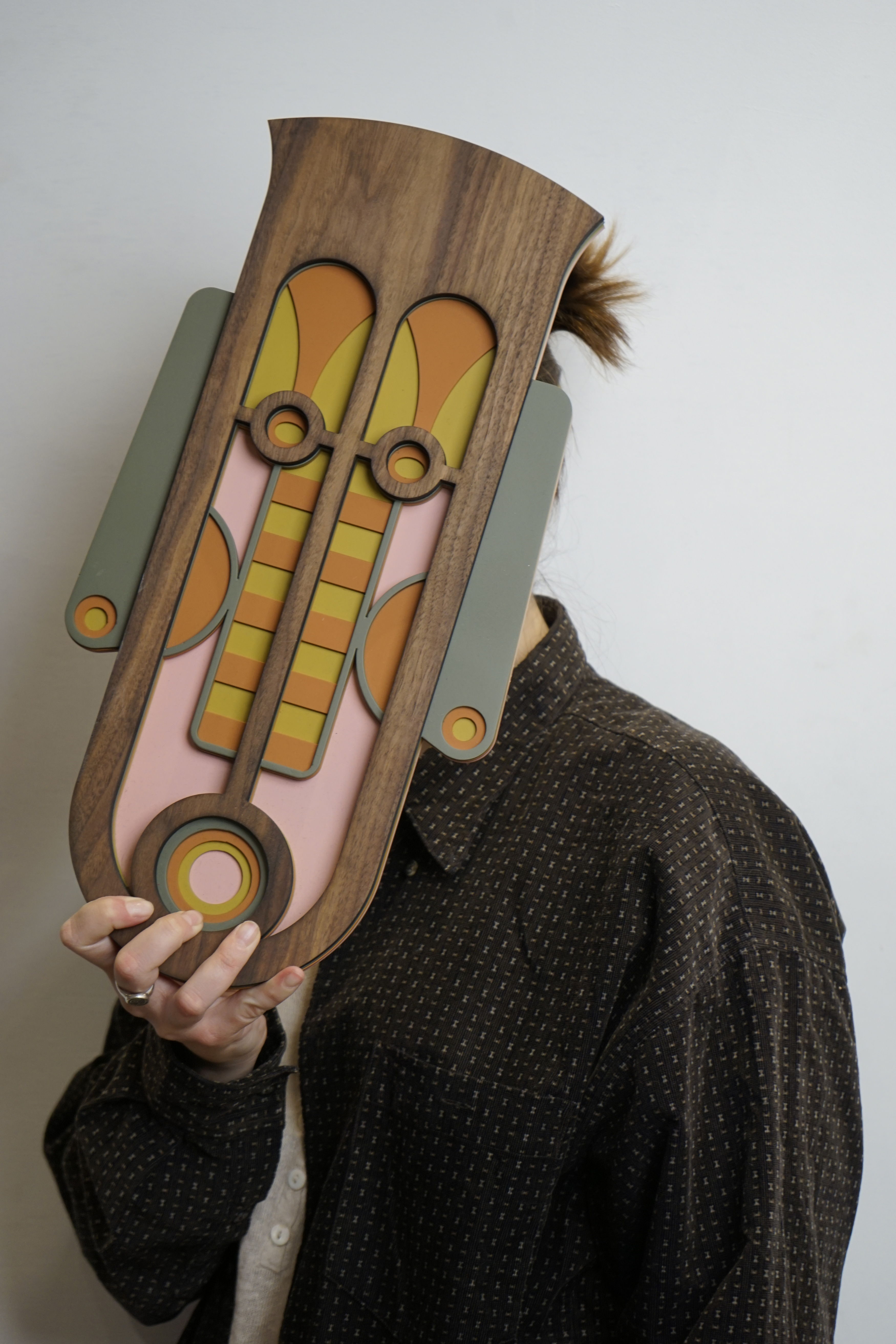 Masque africain moderne #40 - Œuvre d'art originale de Tzachi Nevo