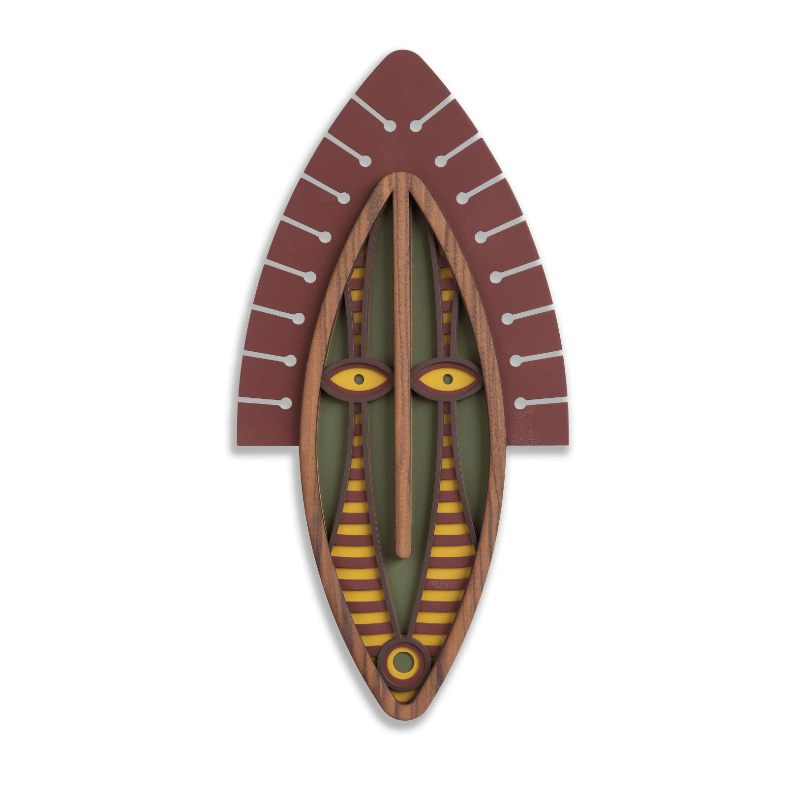 Masque africain moderne #41 - Œuvre d'art originale de Tzachi Nevo - Umasqu