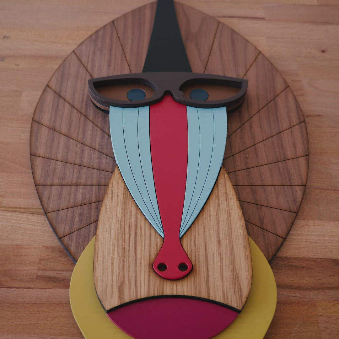 Mandrill - Œuvre d'art originale de Tzachi Nevo