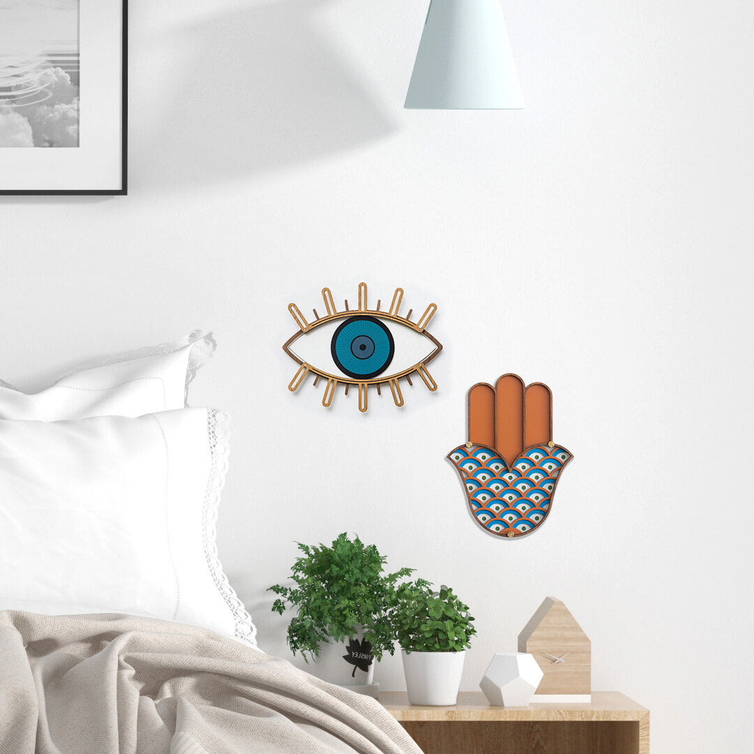 L’Oeil #2 + Hamsa #8 (Set de 2) - Œuvre d'art originale de Tzachi Nevo