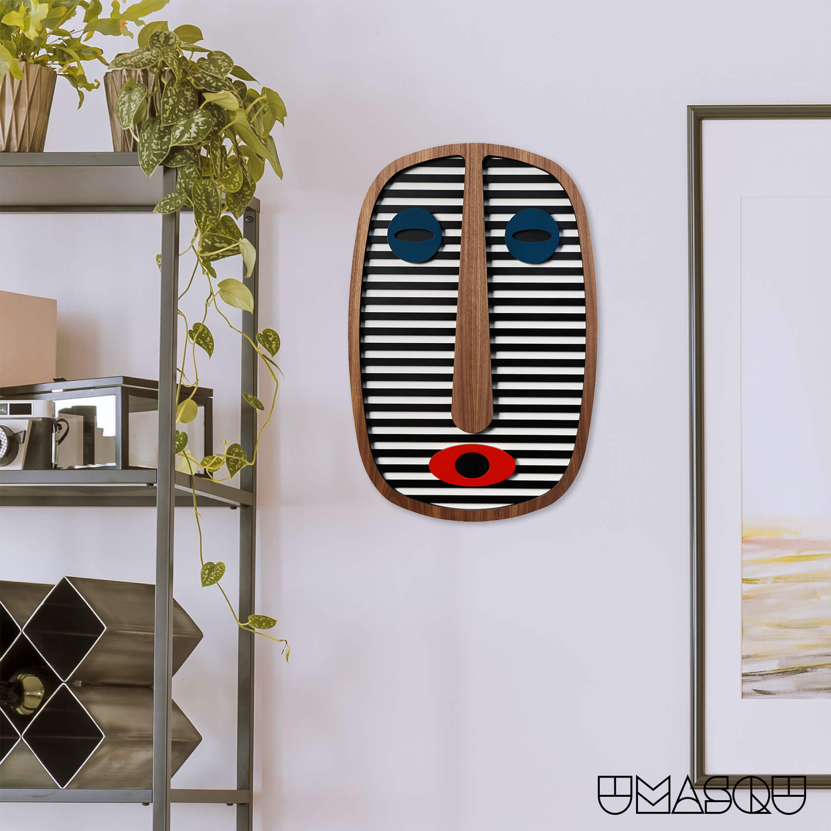 Masque africain moderne #1 - Œuvre d'art originale de Tzachi Nevo